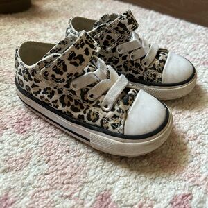 Leopard Toddler Converse Shoes